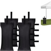 Naleo® Zandzakjes Tegen Waaien - 4 Delige Set - Met Bandjes - 4x12.5kg Draagvermogen - Zandzakken - Zandzakjes - Ballastzakjes - Gewichtzakjes - Verzwaring Zakjes - Partytent Gewichten - Voor Tent / Partytent / Tuinmeubelhoes - Verzwaringszakken