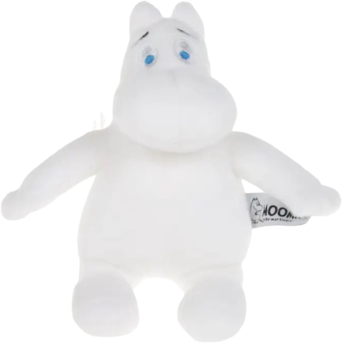 Moomin - Knuffel Moomintroll - 18 cm - Zachte Pluche Knuffel voor Baby's en Kinderen - 100% Polyester
