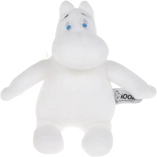 Moomin - Knuffel Moomintroll - 18 cm - Zachte Pluche Knuffel voor Baby's en Kinderen - 100% Polyester