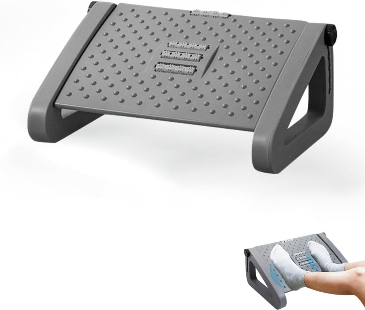 ZRNS® Ergonomische Voetensteun Bureau - Voetenbankje Verstelbaar - Tegen Rugpijn - Anti Slip