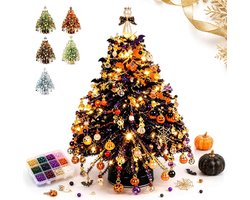 DIY Kralen Kerstboom Knutselpakket - Kralenset - Halloween Kralen Set - Halloweenversieringen - Vakantiecadeaus -Bureaudecoratie - Kerstkristalknutselpakketten voor volwassenen - Ideaal voor decoratie en als cadeau
