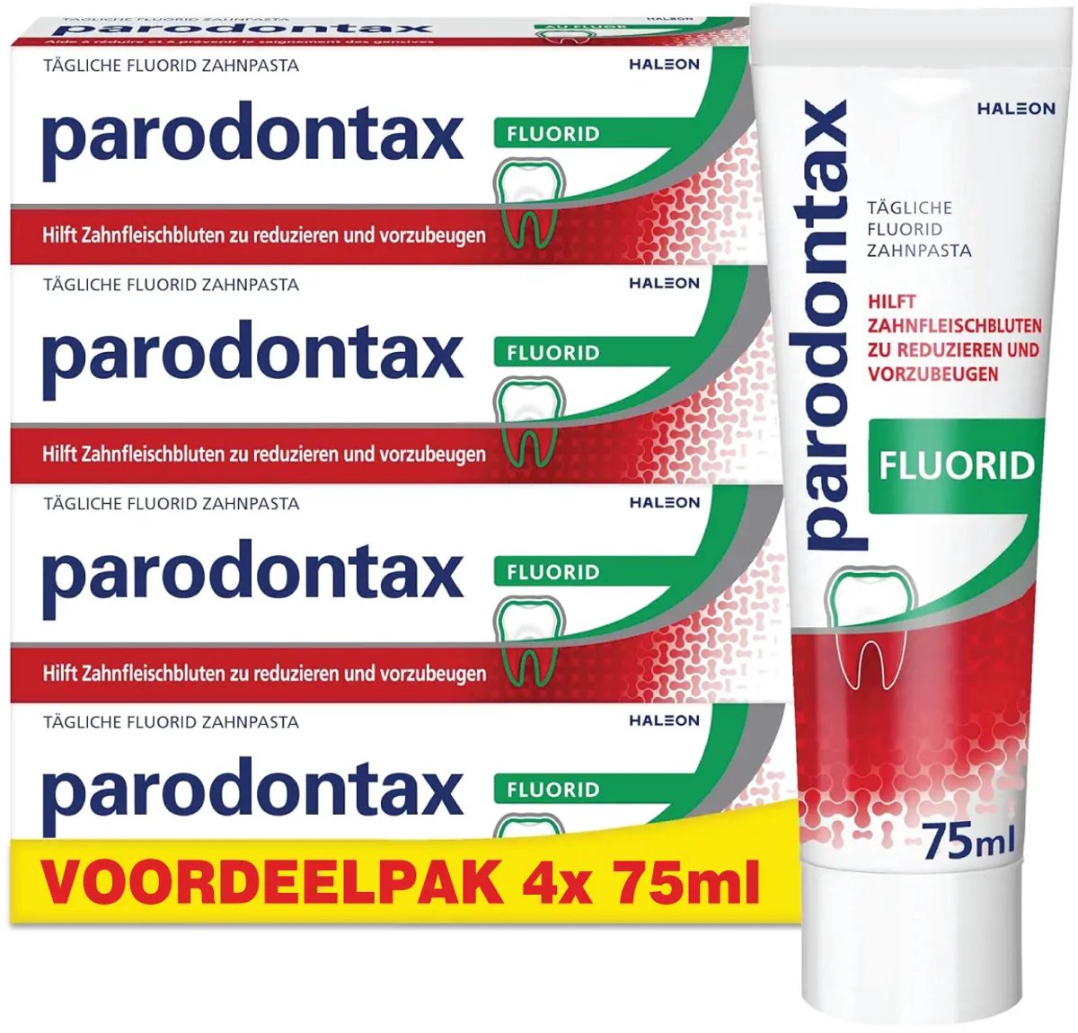 Bol.com Parodontax Fluoride Gel 4x 75ml - Tandpasta aanbieding