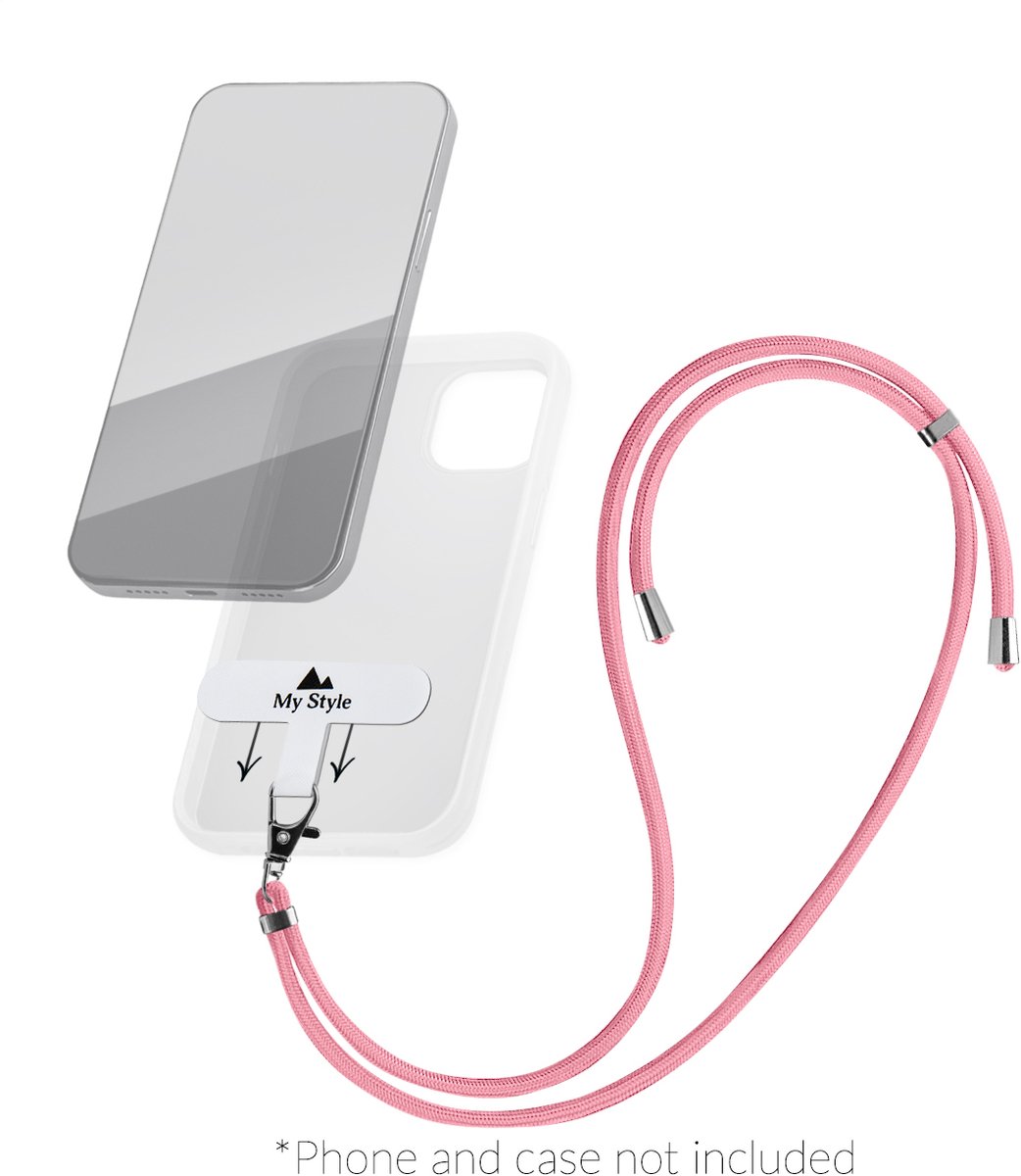 My Style Universeel Telefoonkoord Verstelbaar - Roze