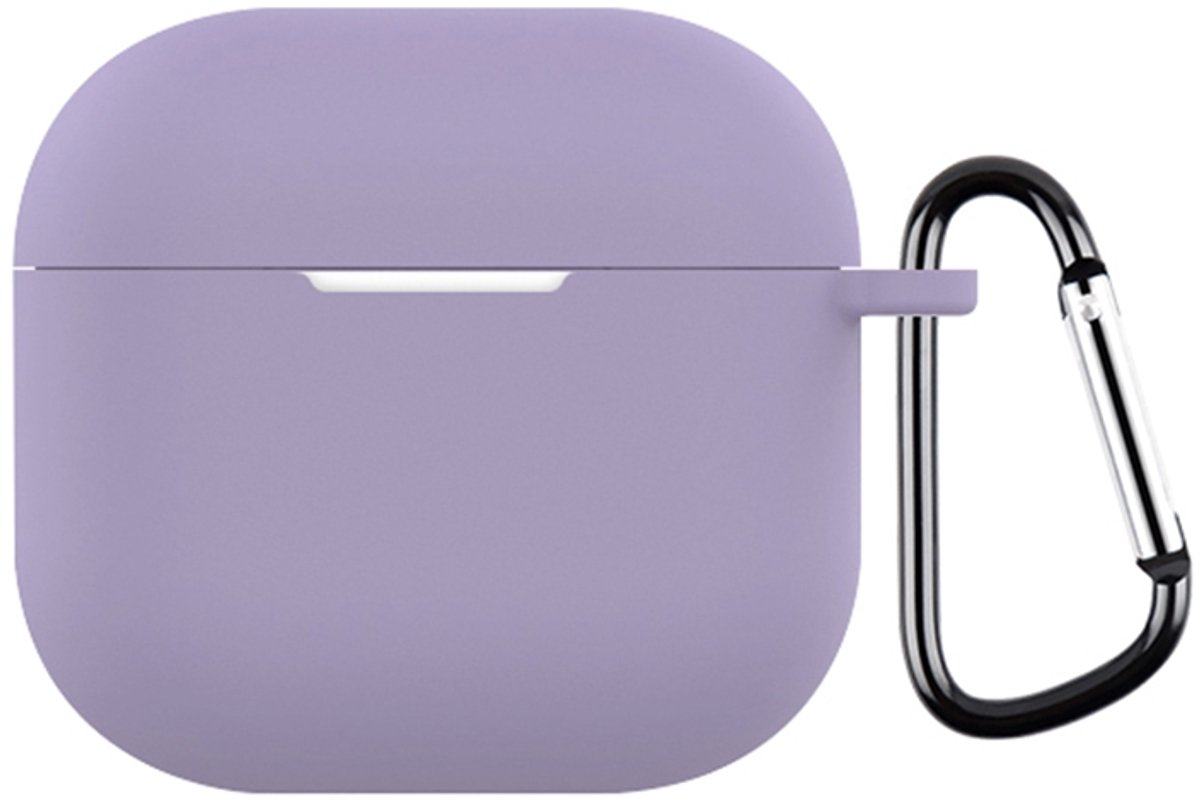 Mobigear Hoesje geschikt voor Apple AirPods 4 Hoesje Flexibel Siliconen | Mobigear Colors - Paars
