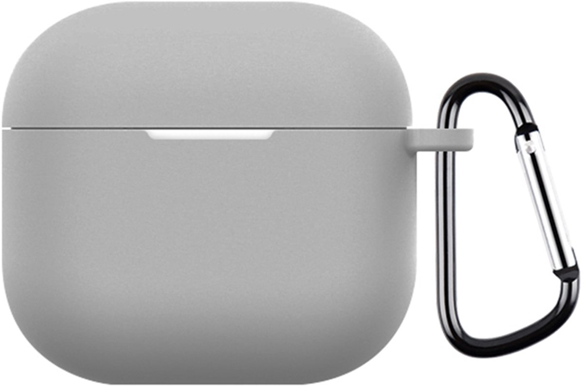Mobigear Hoesje geschikt voor Apple AirPods 4 Hoesje Flexibel Siliconen | Mobigear Colors - Grijs