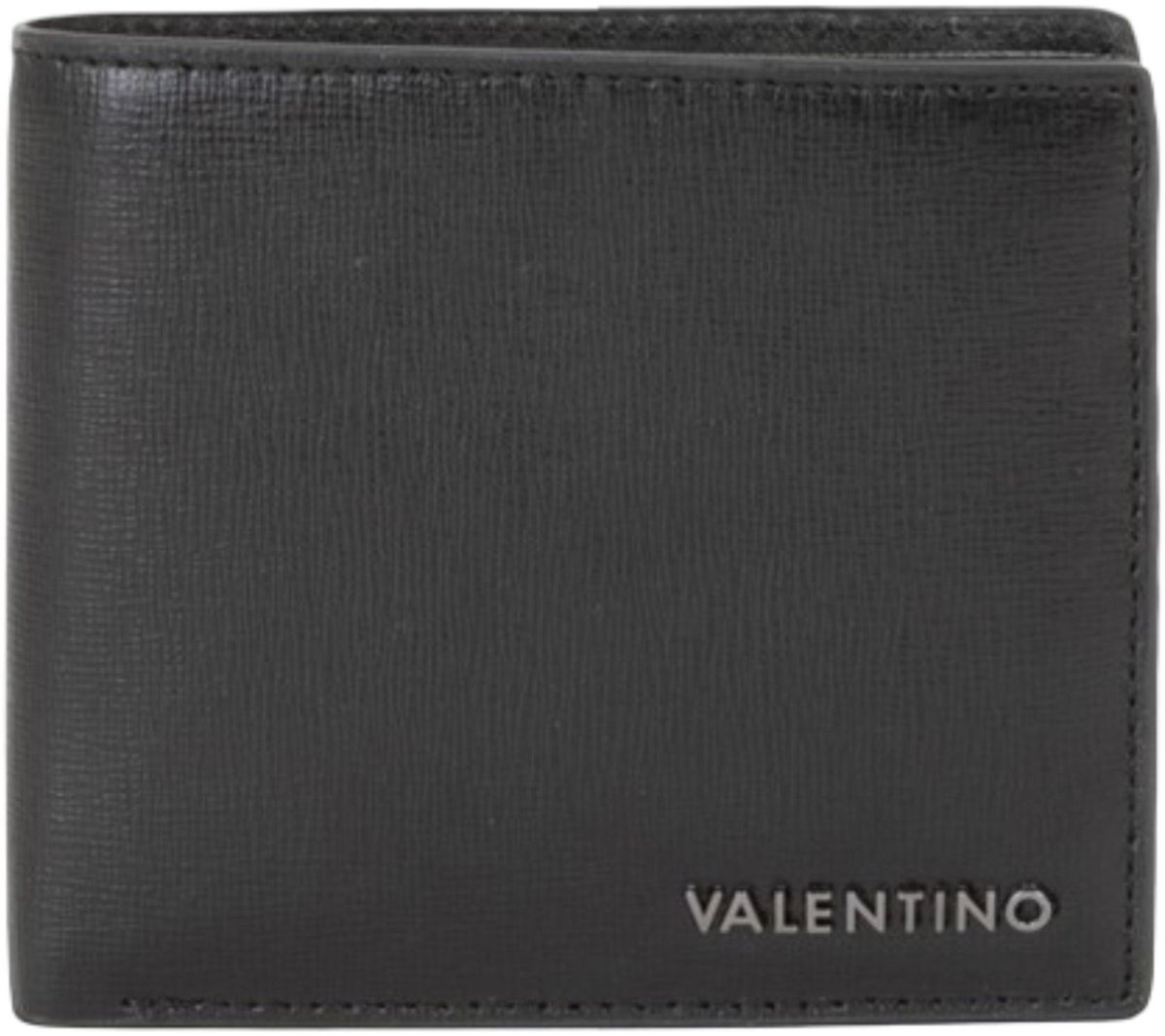 VALENTINO Leren portemonnee Karo Wallet Nero zwart