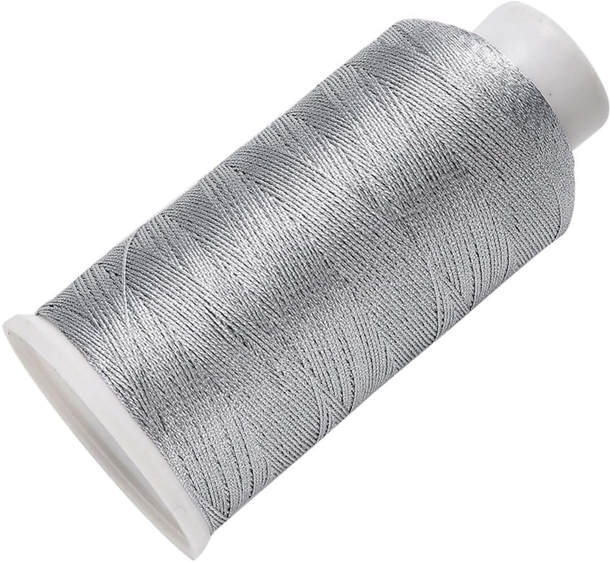 640M Metallic Zilver Borduurgaren Nylon Decoratieve Breien Floss Vriendschap Armband 6 Ply Kruissteek String Voor Naaien Maken Machine Commerciële Binnenlandse Craft Garen Diy