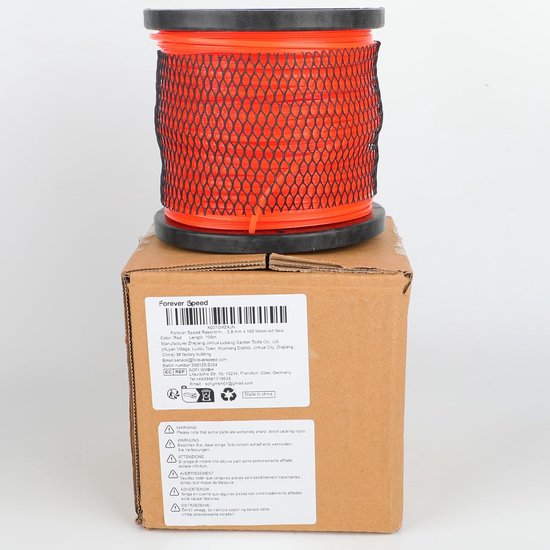 Trimmer Draad - Maaidraad Nylon - Onkruid Verwijderen - 5-Zijdig Geslepen - 2.8mm x 100m - Rood — afbeelding 3