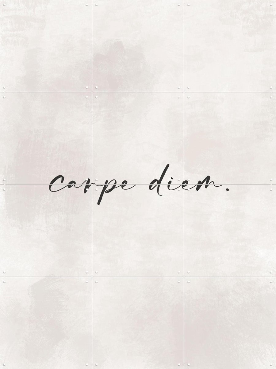 IXXI Seize The Moment, Treechild & Various - 60 x 80 cm - Gratis ophangtool - Grote wanddecoratie en posters - Typografie, Minimalisme, Modern