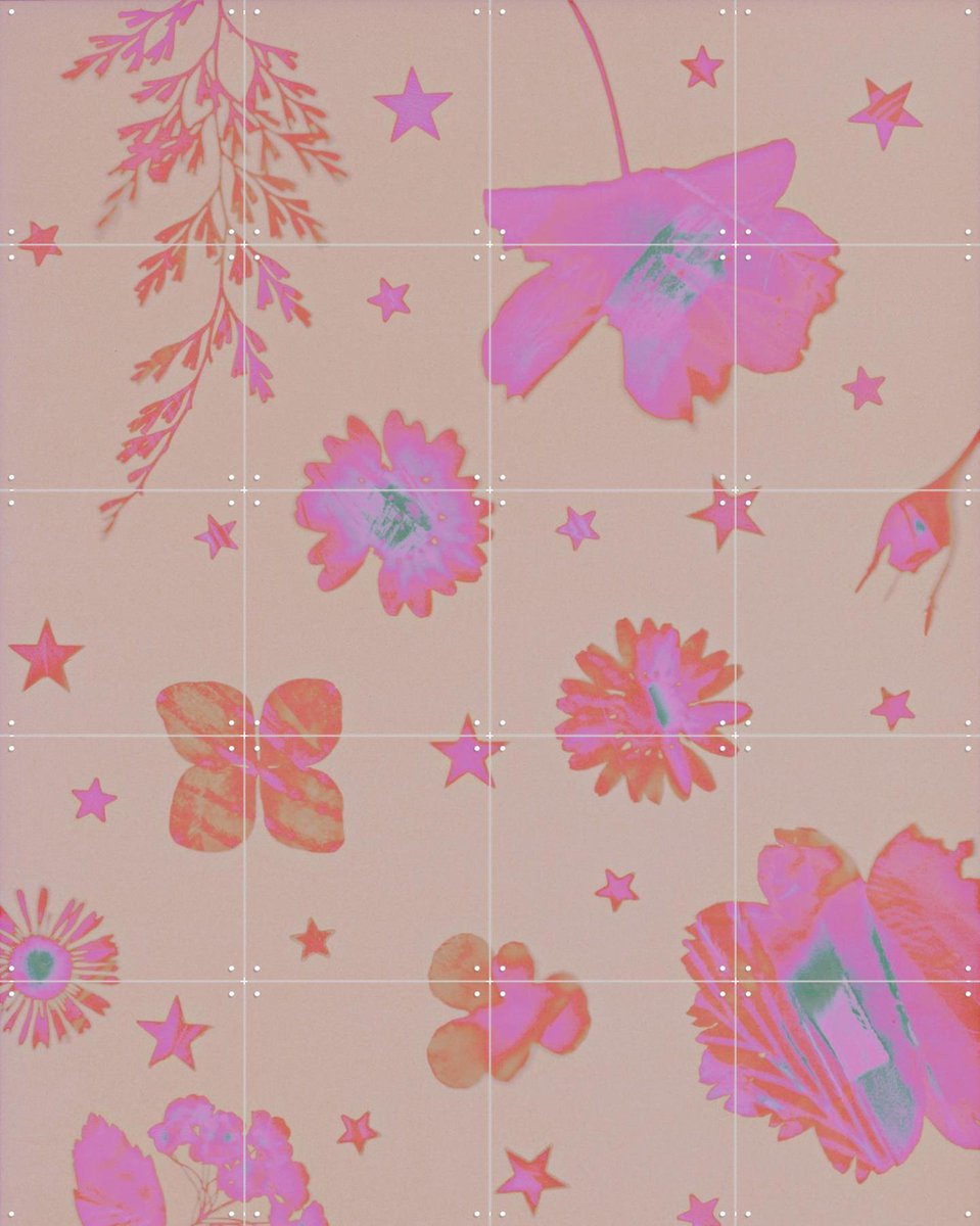 IXXI Manic Pixie Dream Garden, Amber Lauder - 80 x 100 cm - Gratis ophangtool - Grote wanddecoratie en posters - Fantasierijk, Gemengde Technieken