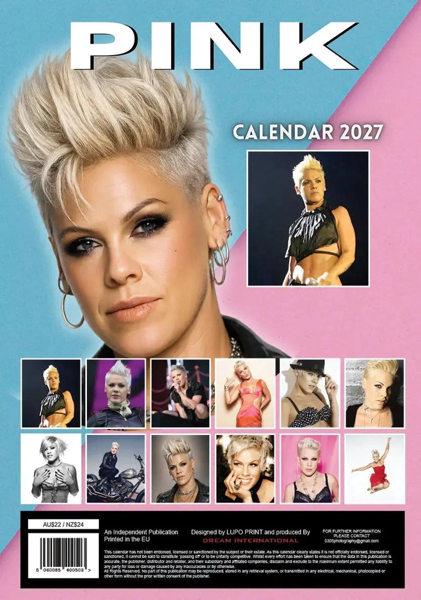 Pink Kalender 2027 A3
