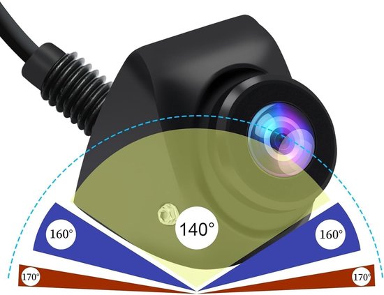 1080P AHD Achteruitrijcamera - 360°+45° Verstelbare Achteruitrijcamera - Universele Camera's Voor Auto's/Vrachtwagens/Suv's/Busjes — afbeelding 3