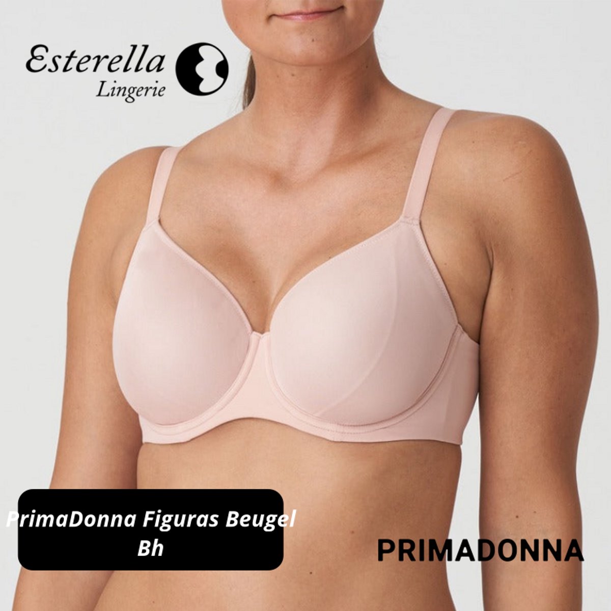 PrimaDonna Figuras Naadloze Beugel Bh 0163250 Powder Rose - maat EU 80D / FR Huid