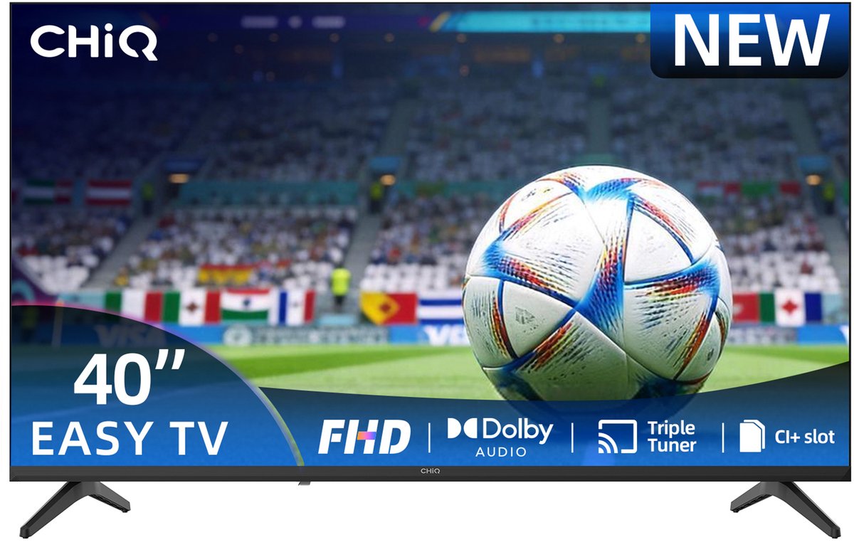 CHiQ 40D210M - Non Smart - TV 40 Inch - Full HD - Dolby Audio - 2026 Nieuw
