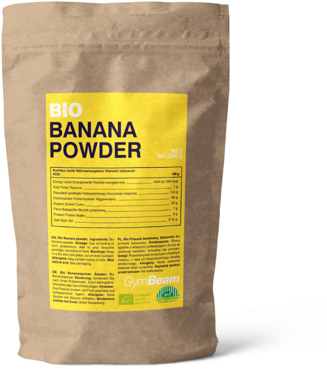GymBeam BIO Bananenpoeder 200 g