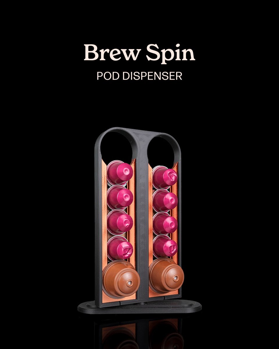 Brew Spin - Pennenhouder voor bureau en werkplek - Decoratieve organizer - woonaccessoire, bureau organizer, kantoor, interieur