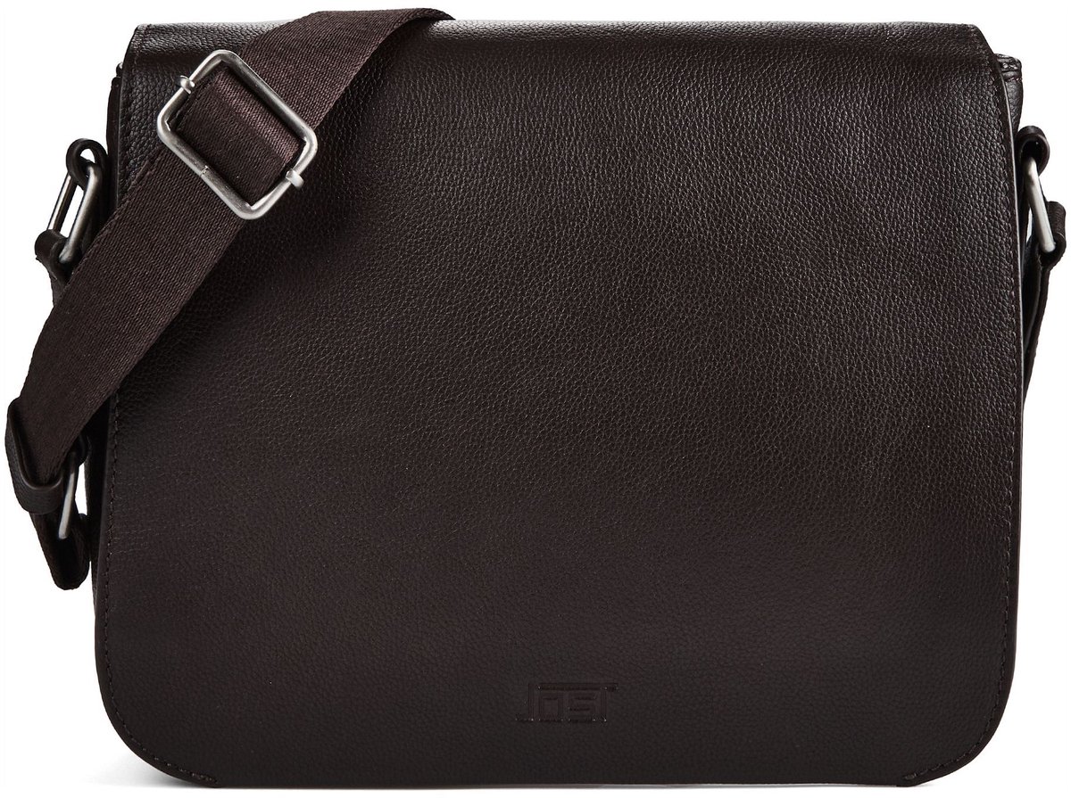 JOST Leren schoudertas Lysa Shoulder Bag Brown donkerbruin