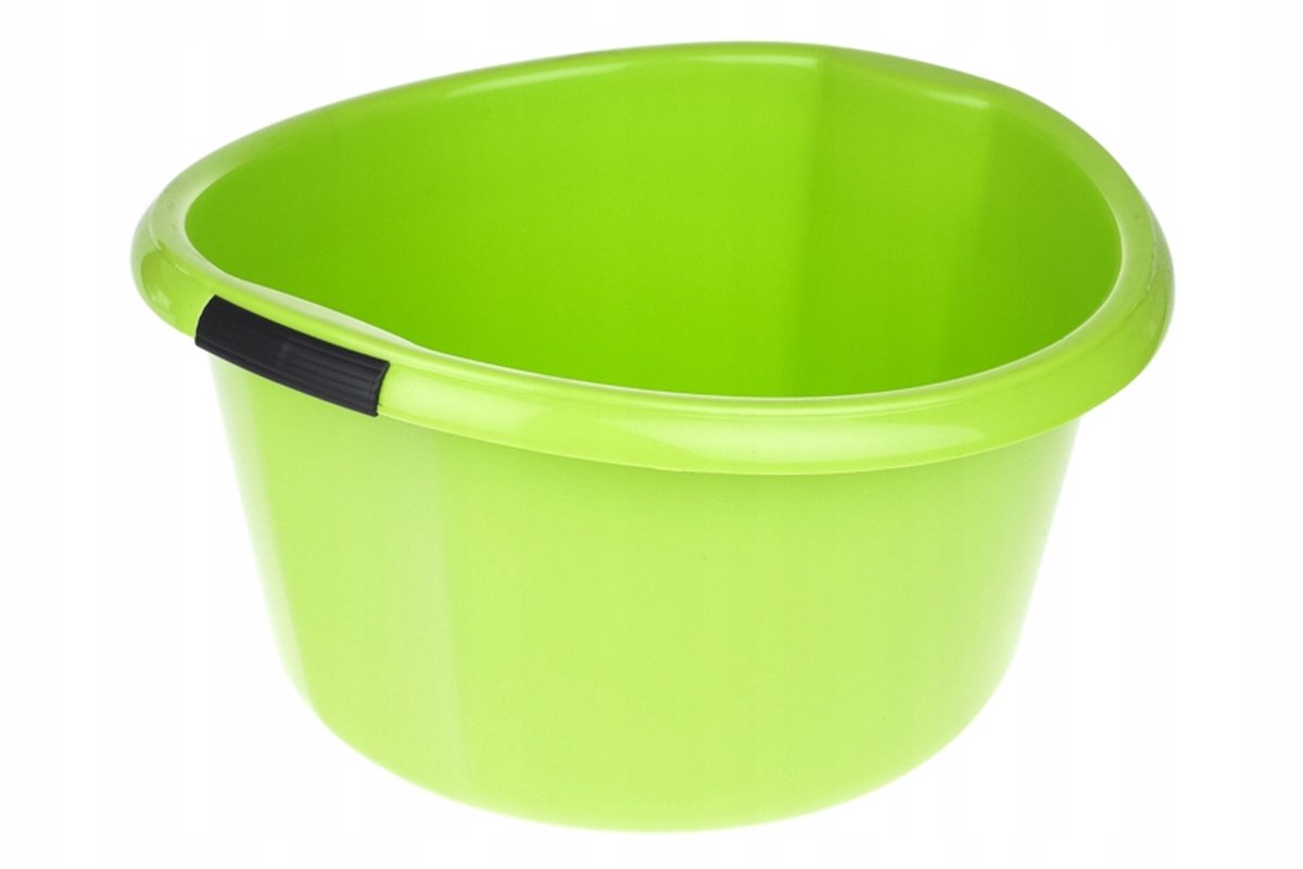 Groene Kunststof Wastafel 25L met Handwater - Ø46cm