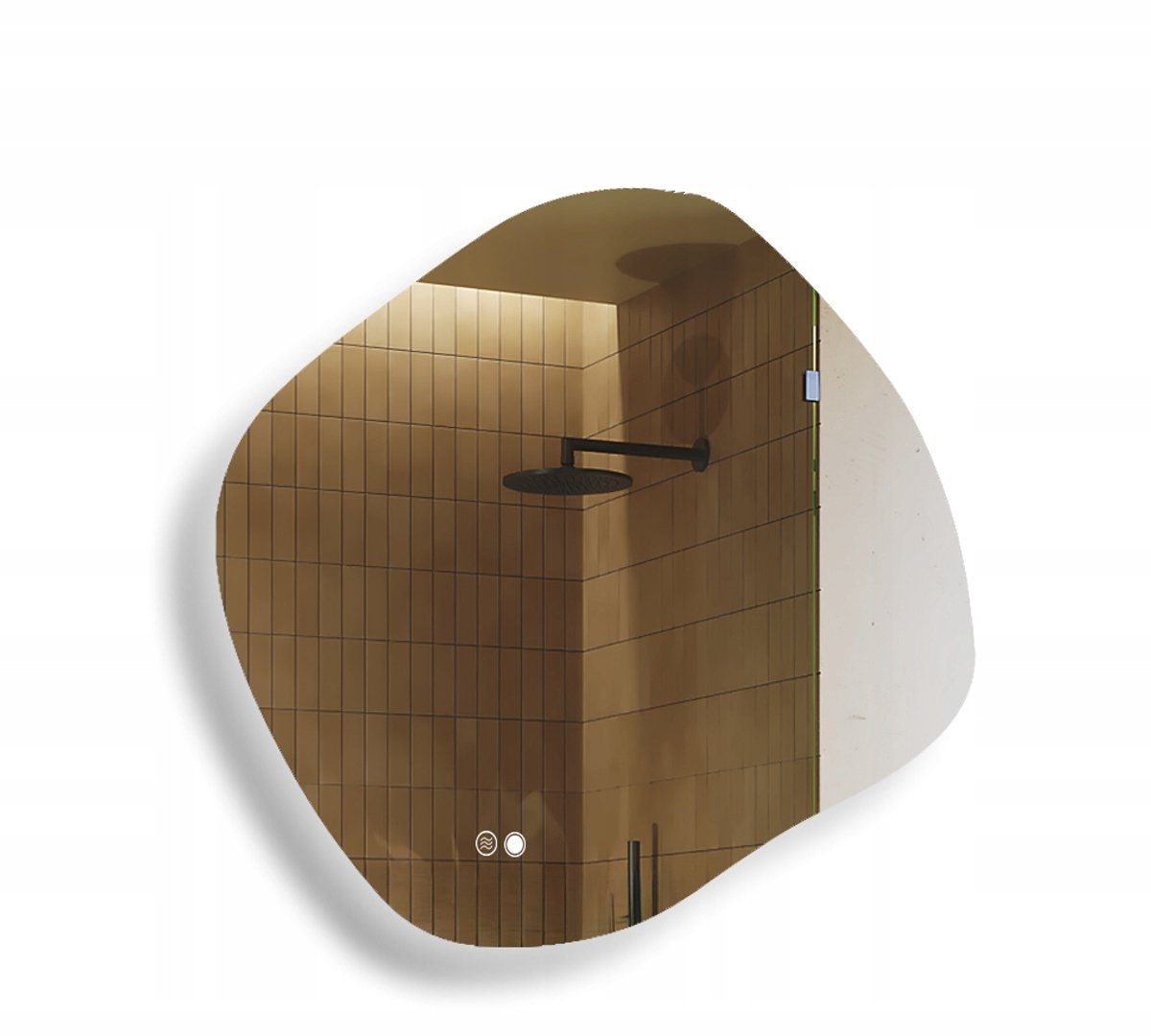 Artforma LED Badkamerspiegel Ovaal 104x94cm met Verwarmingsmat