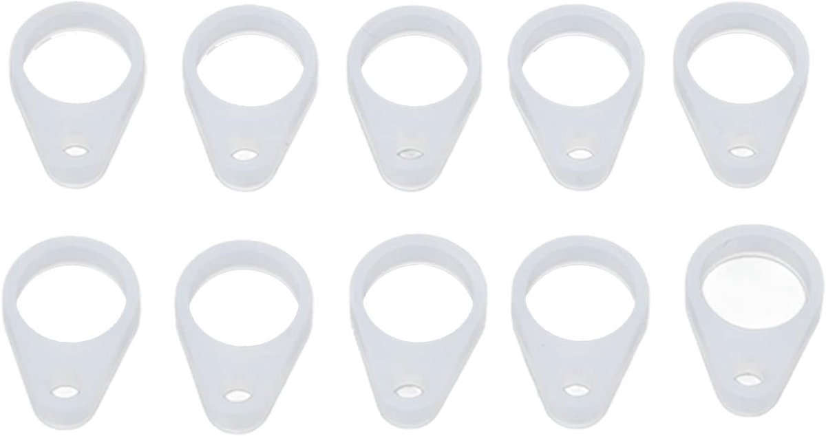 Gehoorapparaatclips, siliconen clip, 10 stuks, siliconen hoorapparaataccessoires, vervangende accessoires geschikt voor gehoorapparatenclip, adapter, gehoorapparaatclip BTE geschikt voor senioren, gehoorapparaatclip