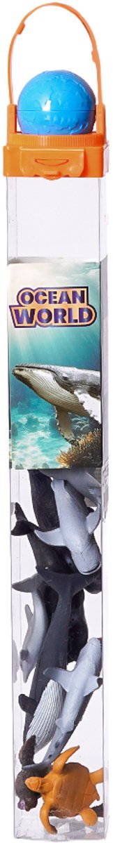PIA Soft Toys - Speelfiguren - Zeedieren in doos 12 ass. 4-8 cm