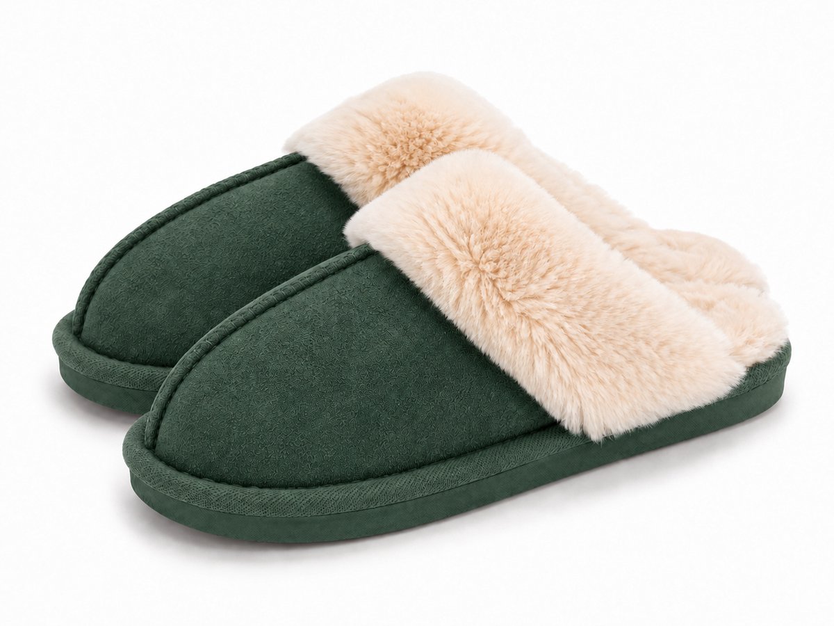 Pantoffels Dames - Sloffen - Maat 39 - groen