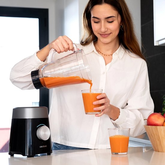 1300 W blender voor op het aanrecht - Power Black Titanium 1300Max - mengkan van 1,5 liter met 4 Black Titanium-messen - 2 snelheden & ijs-crush-functie — afbeelding 5
