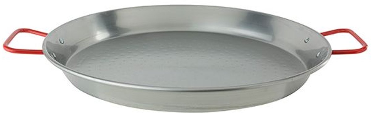 Paellapan D40 51x41xh5cm Gepolierd Staal