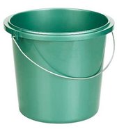 Allibert Basic Emmer Groen 13L - metalen beugel