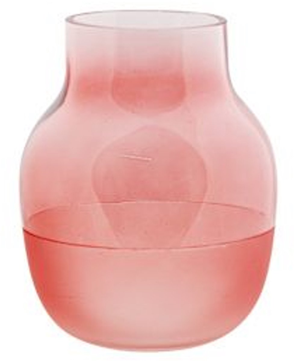 Cosy @ Home Vaas Modern Roze 11x11xh13cm Rond Glas