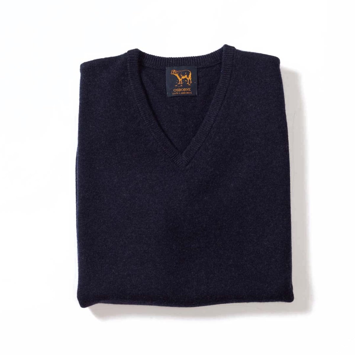 Osborne Knitwear Debardeur - Lamswol - Indigo Melange - 2XL