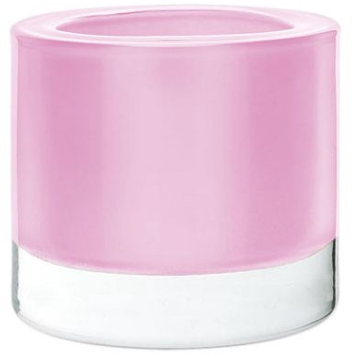 Cosy @ Home Theelichtglas Set12 Perle Roze 6x7cm