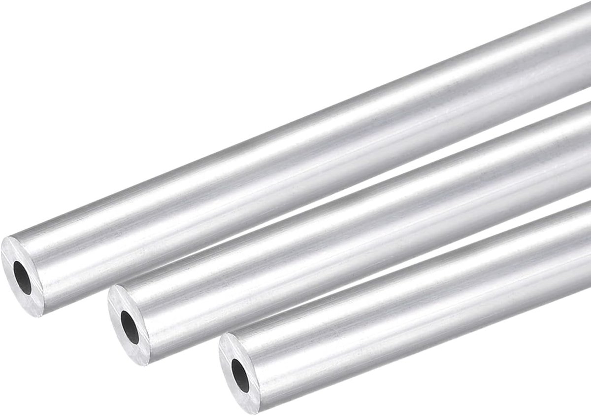 Buizen 6 mm buitendiameter 6063 aluminium ronde buis 2 mm binnendiameter aluminium stang holle buis aluminium rechte buis 250 mm lengte aluminium buis metalen profiel