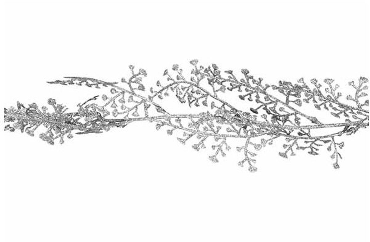 Slinger Buds Glitter Zilver 180cm Kunsts Tof