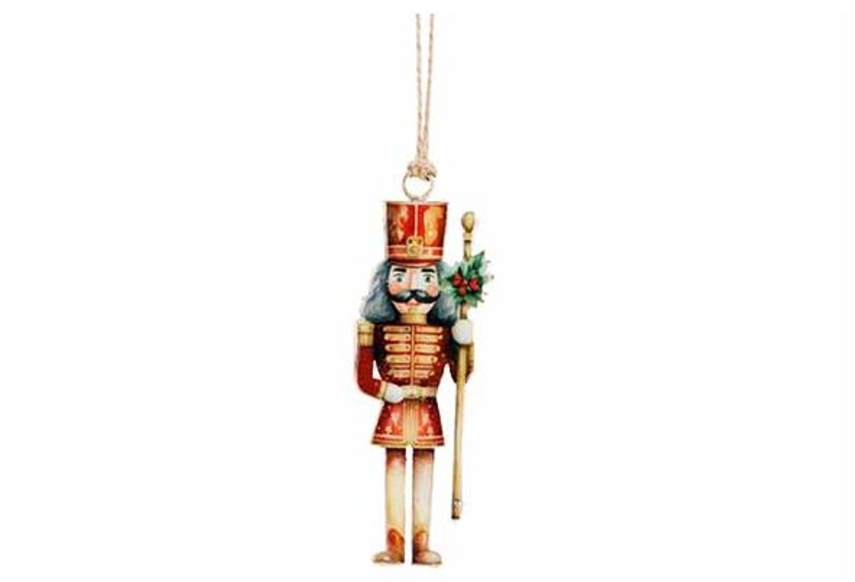Hanger Vintage Nutcracker Rood 4x1xh11cm Ijzer