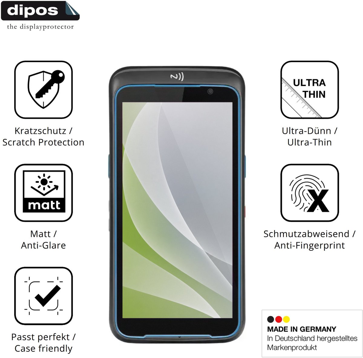 dipos – 4x Matte Beschermfolie geschikt voor Conker SX51 | Krasbestendige & antireflecterende Screenprotector Ultra-Thin