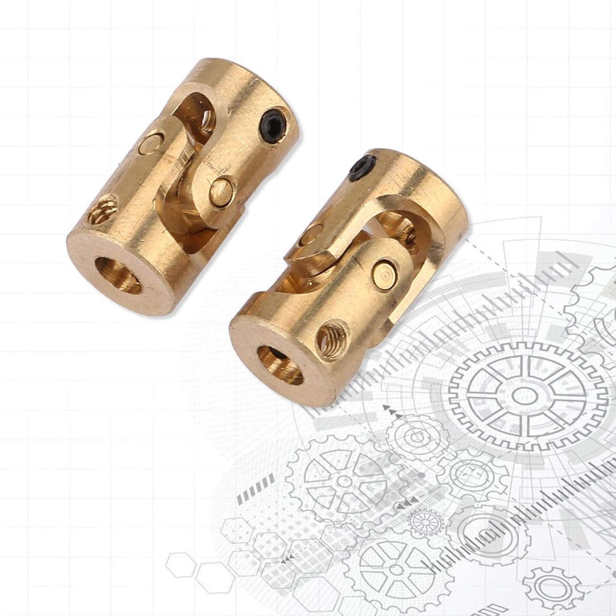 Onderdelen Stuur Messing Kruiskoppeling 2 Stuks Askoppeling Motor Connector 3 * 3mm