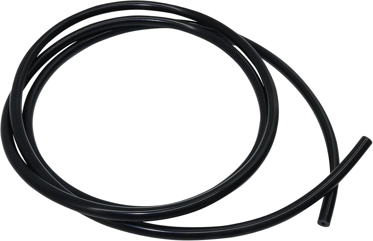 slang, 12 mm ID x 18 mm OD, 3 mm wanddikte, 2 m flexibele siliconen slang voor lucht- en wateroverdracht, pneumatisch vacuüm, zwart