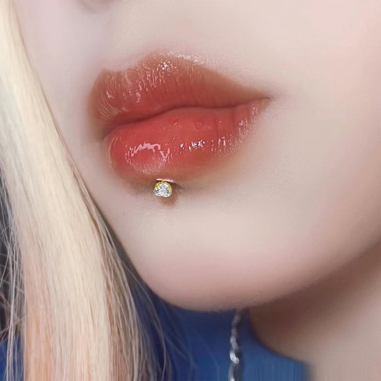 Studs Push in Tragus Helix Oorbellen 6/8/10mm Rvs Oorbellen Studs Zilver Goud Labret Piercing Bars Sieraden voor Vrouwen Mannen — afbeelding 2