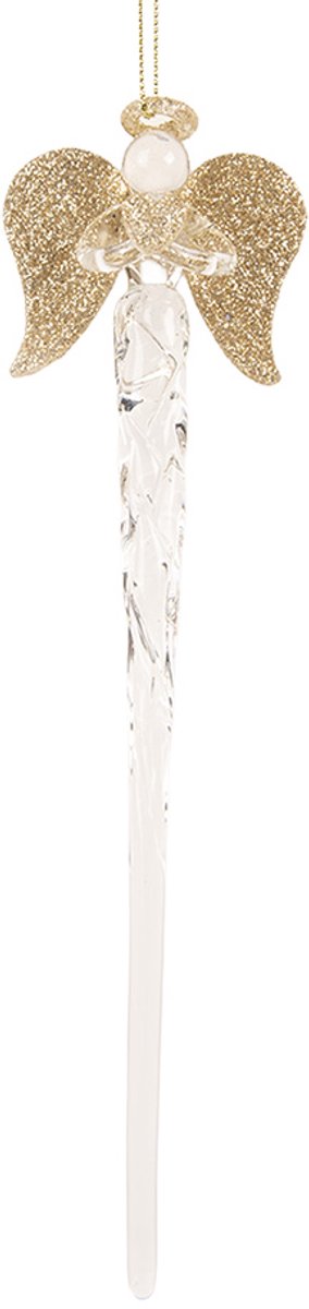 Clayre & Eef Kersthanger 5x4x20 cm Transparant Glas