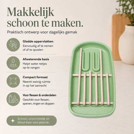 Flessen Droogrek- Flessenrek Baby- Droogrek Voor Flessen- Droogrek Voor Baby Flessen- Baby- Voeding van Elbelo — afbeelding 3
