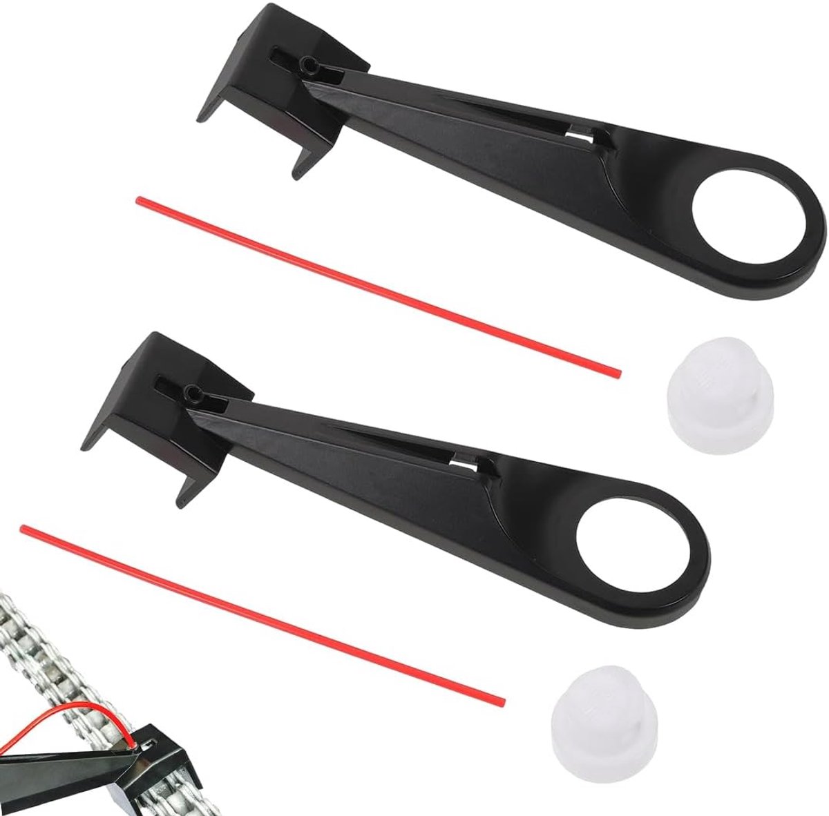 2 Sets Motor Kettingolie Applicator – Kettingreiniging en Smering, Eenvoudige Toepassing, voor Motor & Fiets