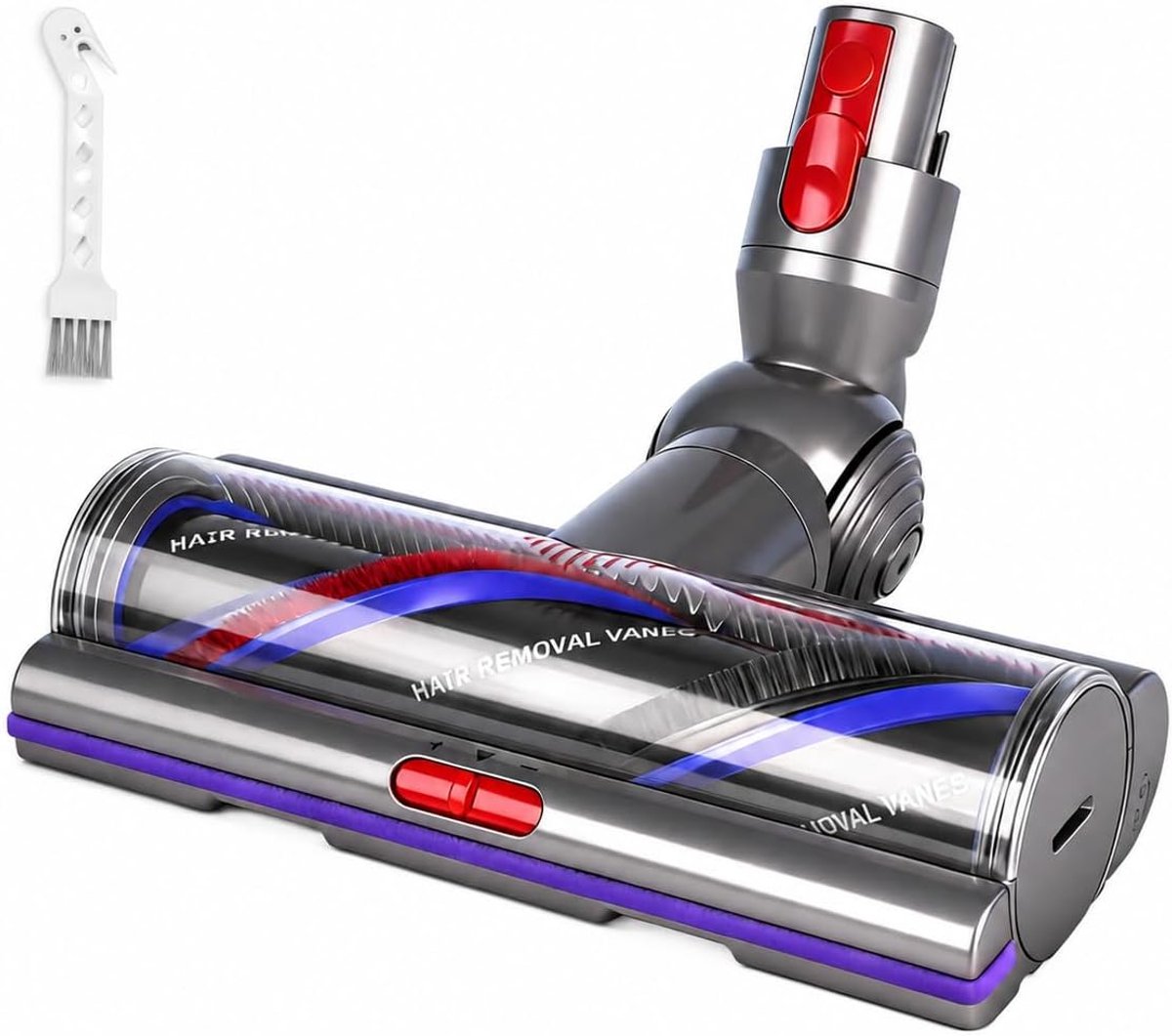 Torque Borstel voor Dyson V7 V8 V10 V11 V15 - Anti-klit Borstelkop Motorbar met Regelbare Zuigkracht - Gemotoriseerd Mondstuk Reserveonderdeel voor Harde Vloeren en Tapijt