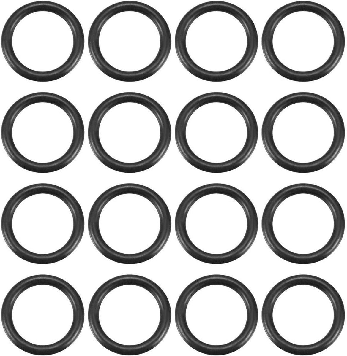 20 Stks Rubber O Ringen Vervangende Kits 11 mm OD 1,5 mm Dikte Zwart