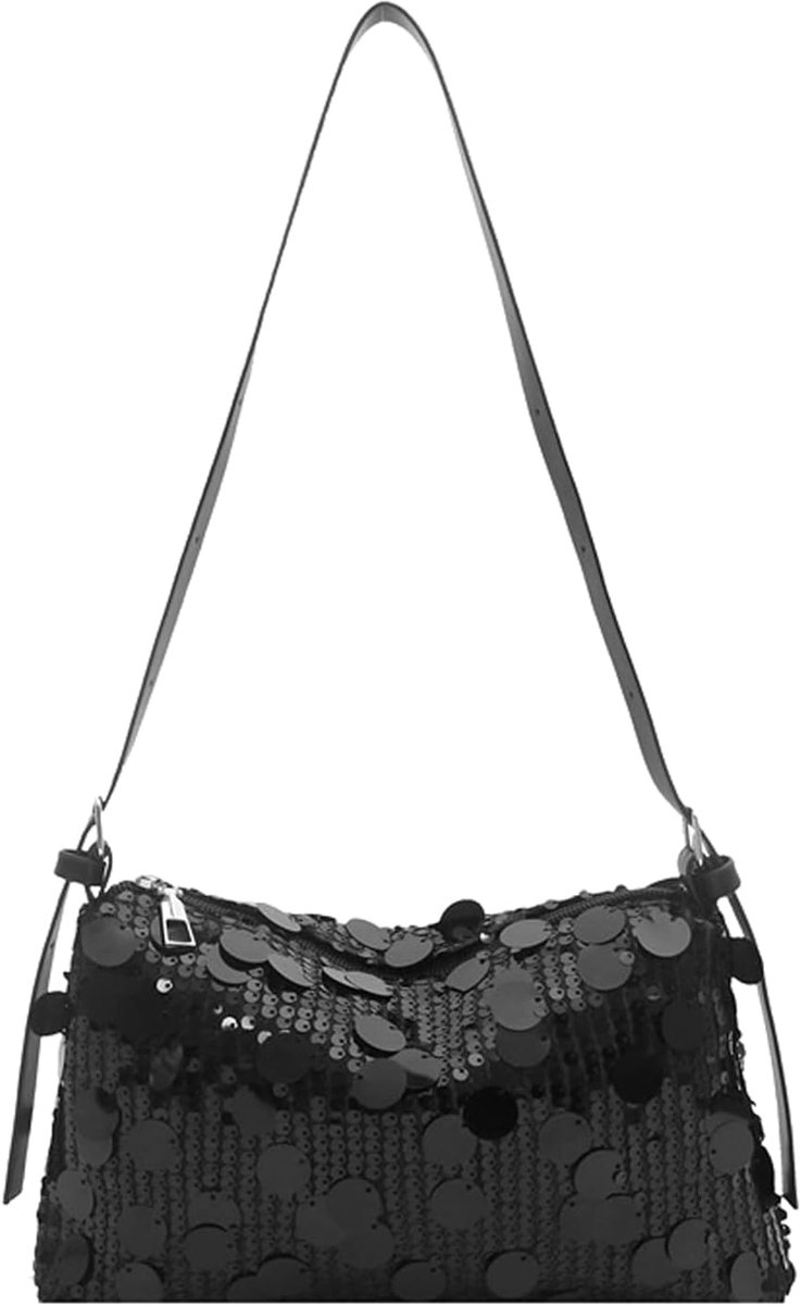 glitter tas, dames clutch glitter pailletten, avondhandtas met ritssluiting clutch crossbody bag schoudertas voor gala's bruiloft party banket