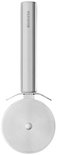 Coupe-pizza Brabantia en acier inoxydable avec un long manche fin.