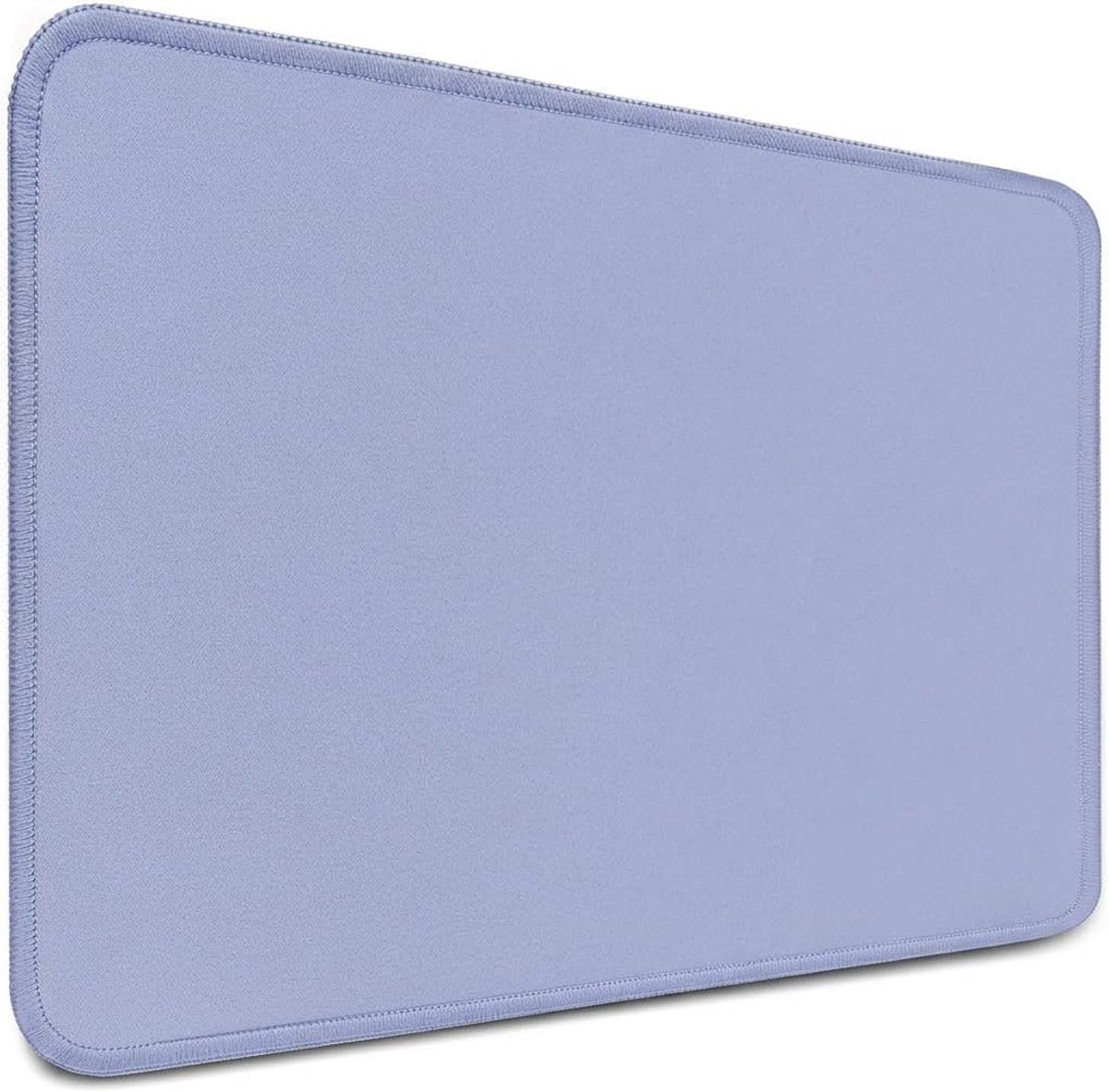 Muismat 28x20cm - muismat met gestikte randen - muismat antislip - muismat in lavendelblauw, muismat voor pc met glad oppervlak, muismat klein, muismat voor alle muistypes