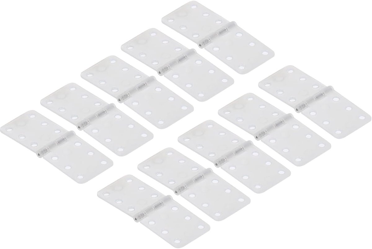 11 x 28 mm RC vliegtuig, 5 stuks flexibel deurscharnier voor knutselprojecten, wit nylon