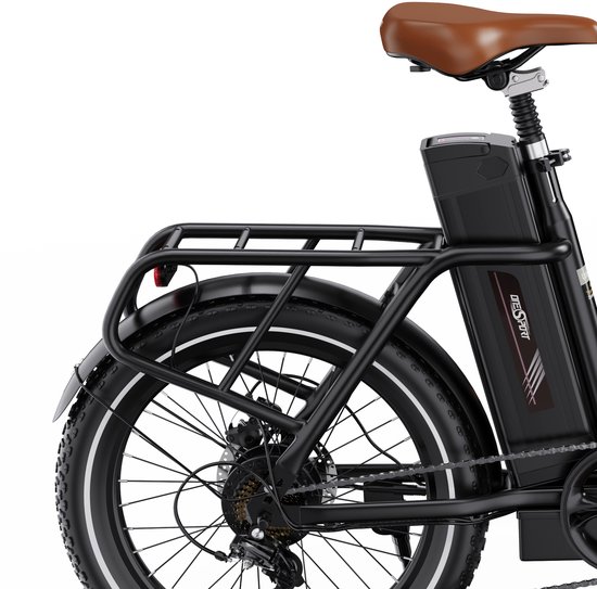ONESPORT OT16Pro Elektrische Fiets–Opvouwbaar–48V 18Ah Accu–Actieradius tot 90 km–Aluminium Lage Instap–20×3.0 Inch Fatbike –APP –Bluetooth Verbinding - Stads E-bike - LCD Elektrische Vouwfietsen - Zwart van ONESPORT — afbeelding 2
