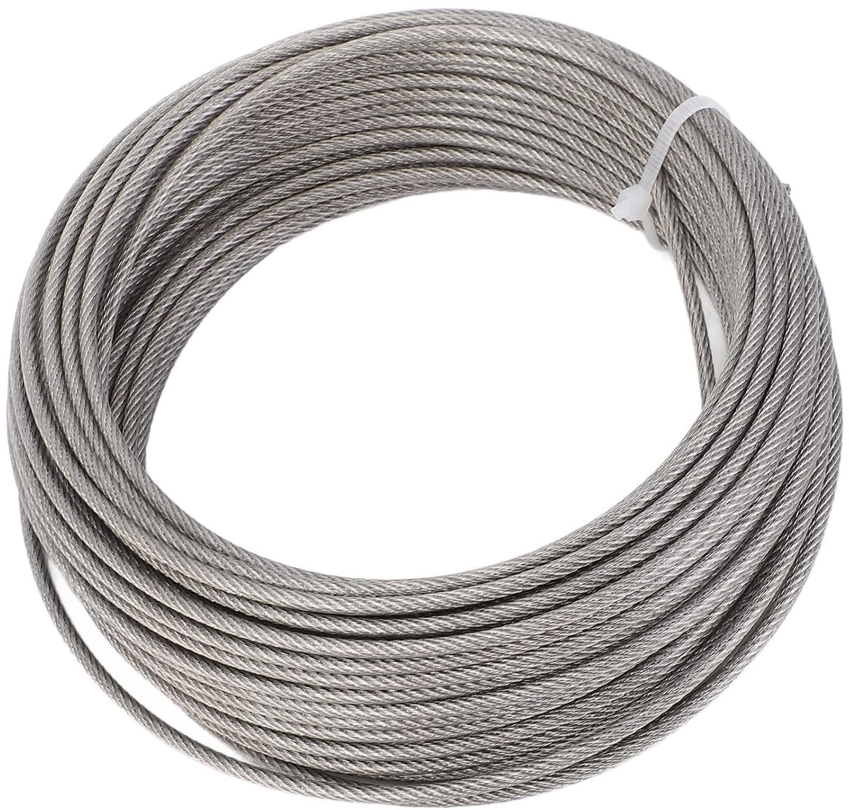 66ft Draadkabelset, 304 Roestvrijstalen Kabel, Duurzame Plantensteun en Lichtophangoplossing voor Gebruik Buitenshuis en in de Tuin